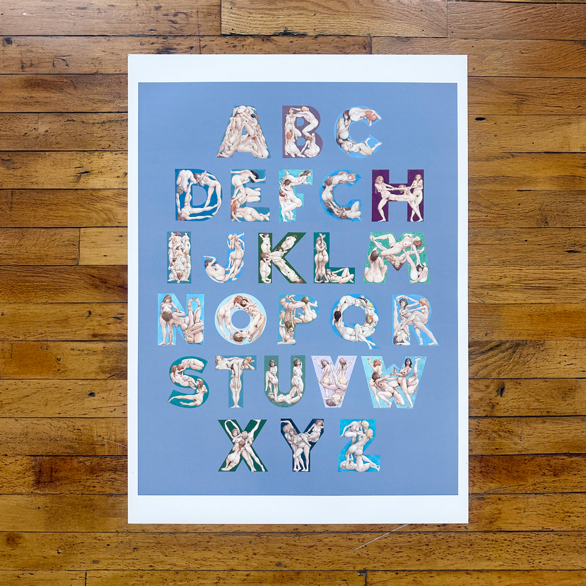 Nude Alphabet Poster