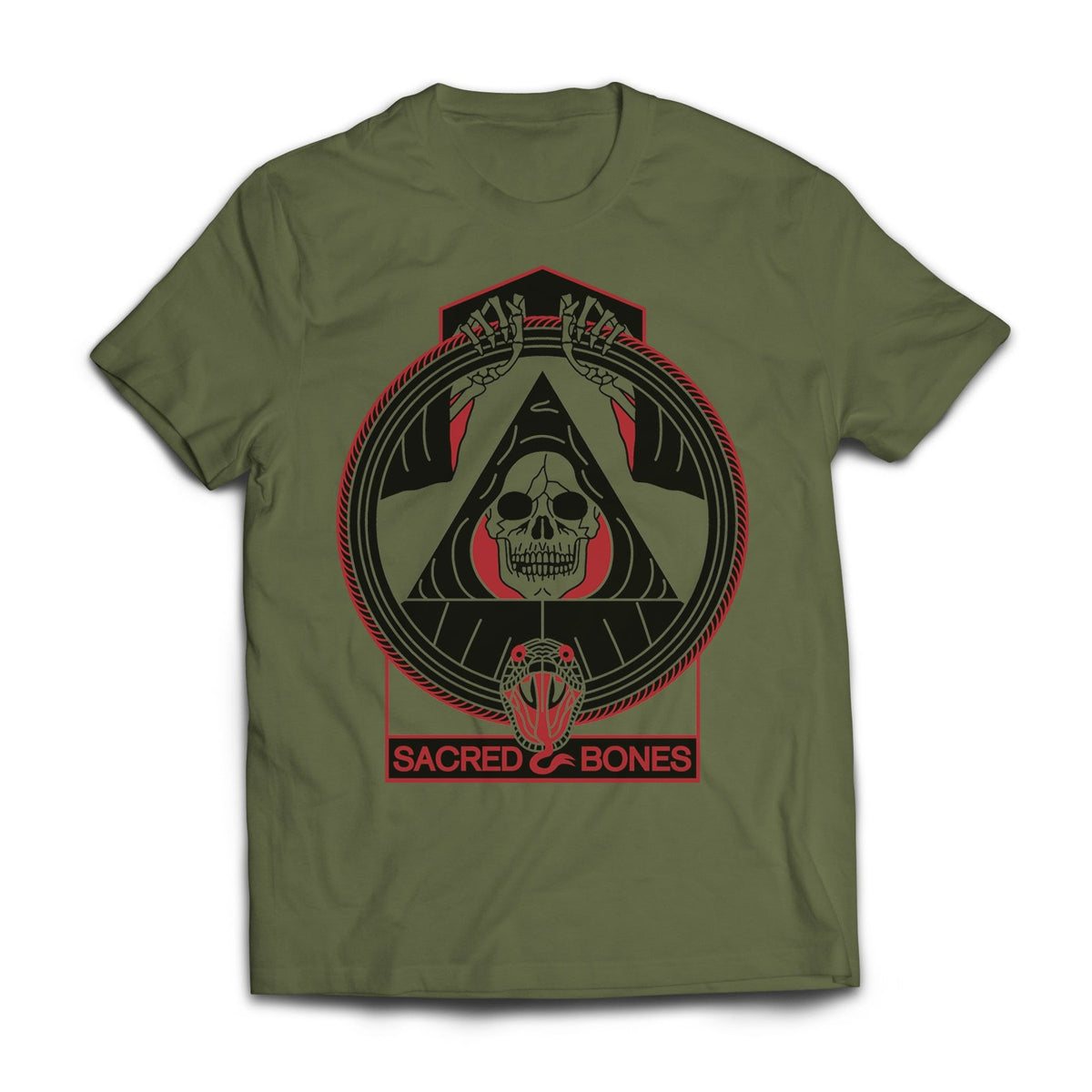 Sacred Bones / Alexander Heir Army Green T Shirt
