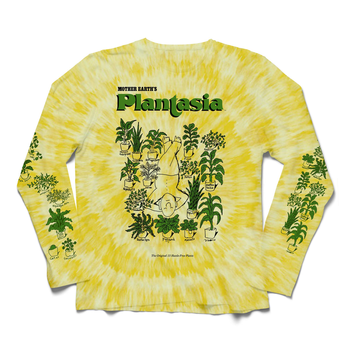 Tie-Dyed 'Man With His Plants' Longsleeve Tee