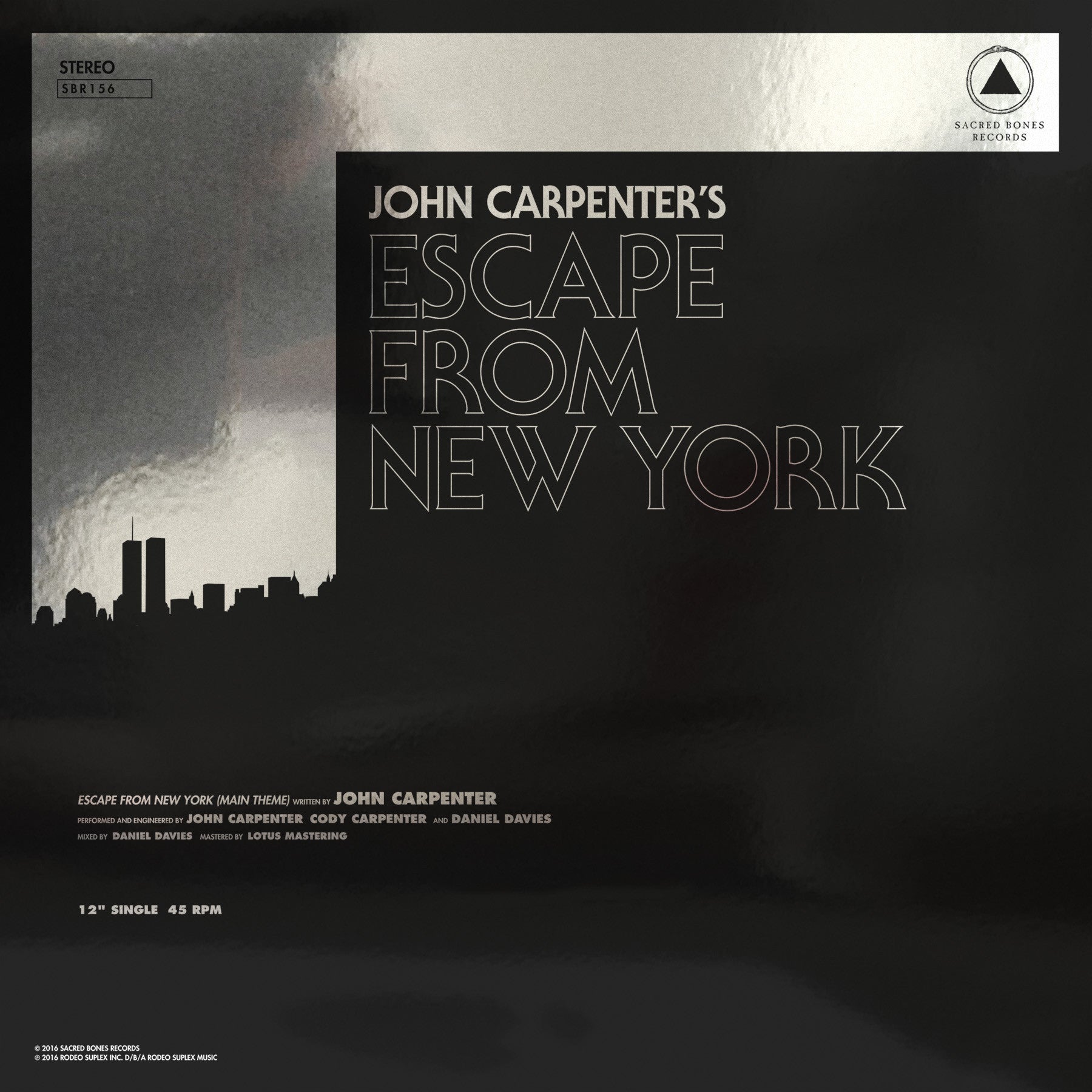 John Carpenter: Halloween b/w Escape from New York 12