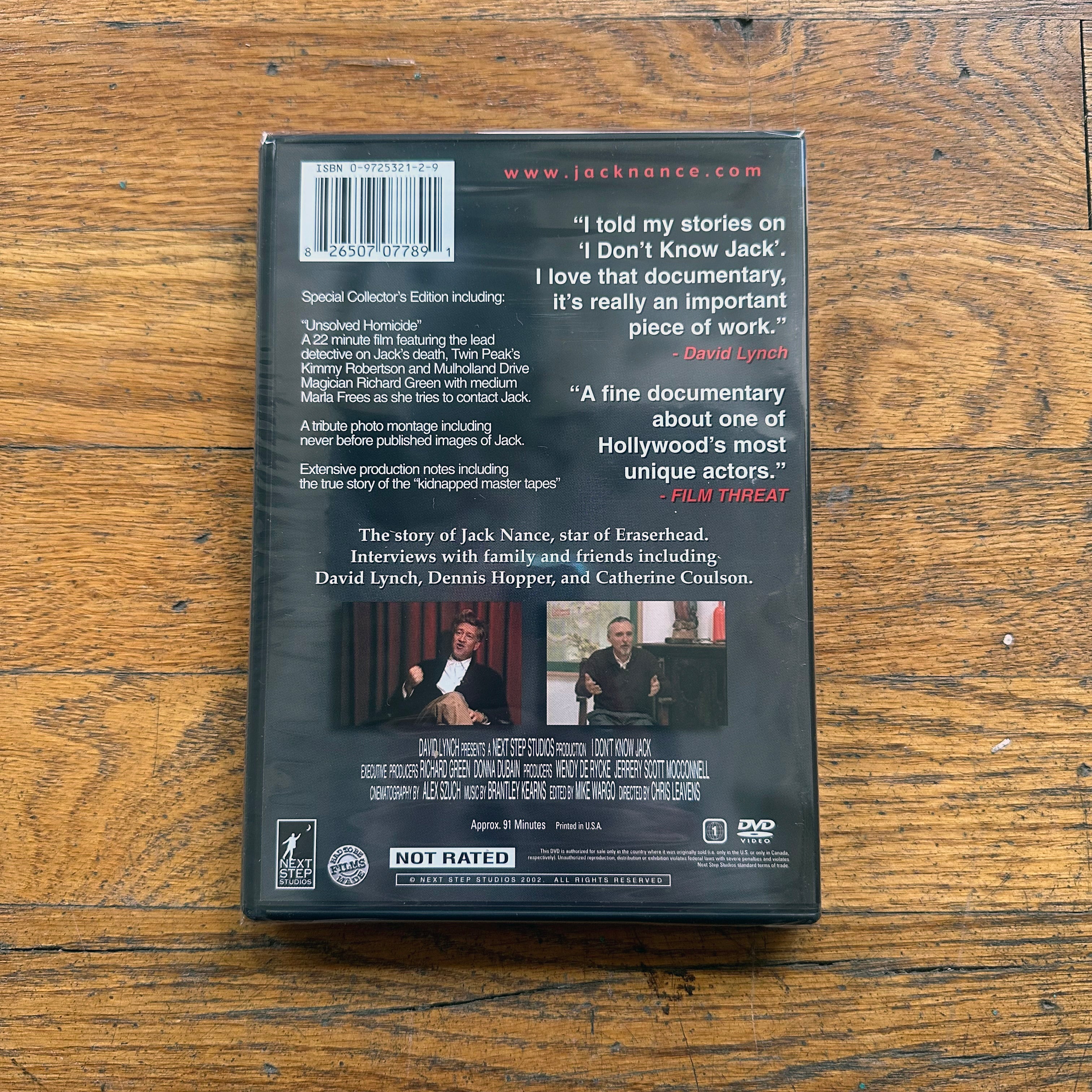 I Don't Know Jack DVD | Sacred Bones Records