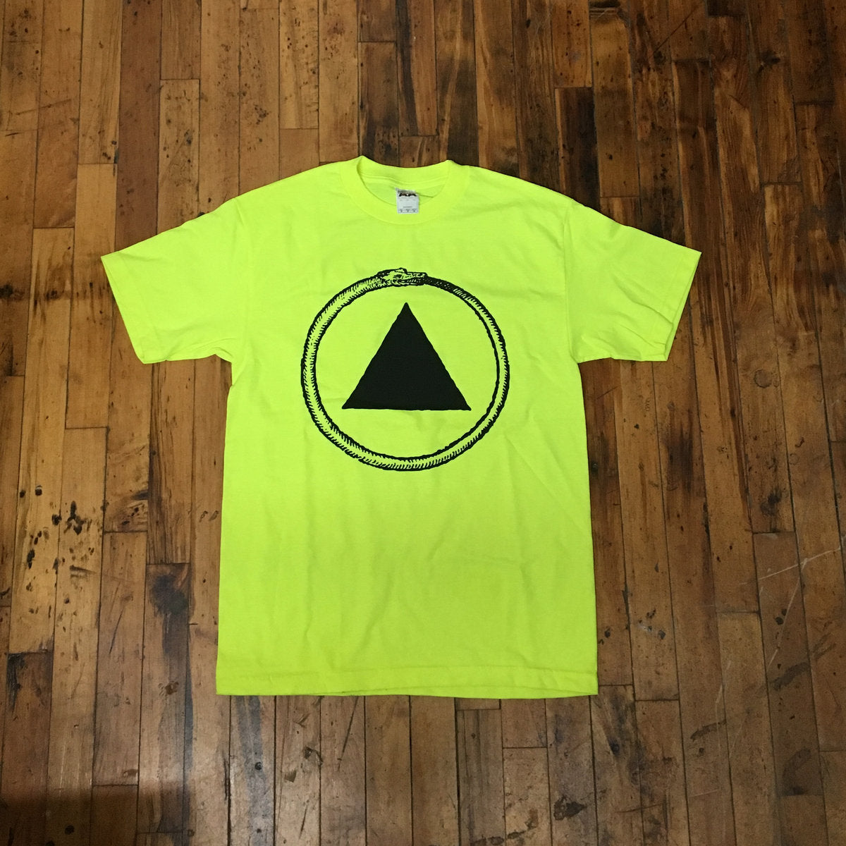 Nuclear Yellow Sacred Bones Logo Tee