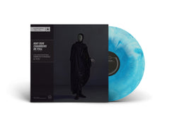 May Our Chambers Be Full vinyl record with blue and white marbled design and dark-themed cover art featuring a cloaked figure
