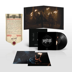 Nosferatu (Original Motion Picture Soundtrack) vinyl record with gatefold cover, inserts, and vintage style document replica