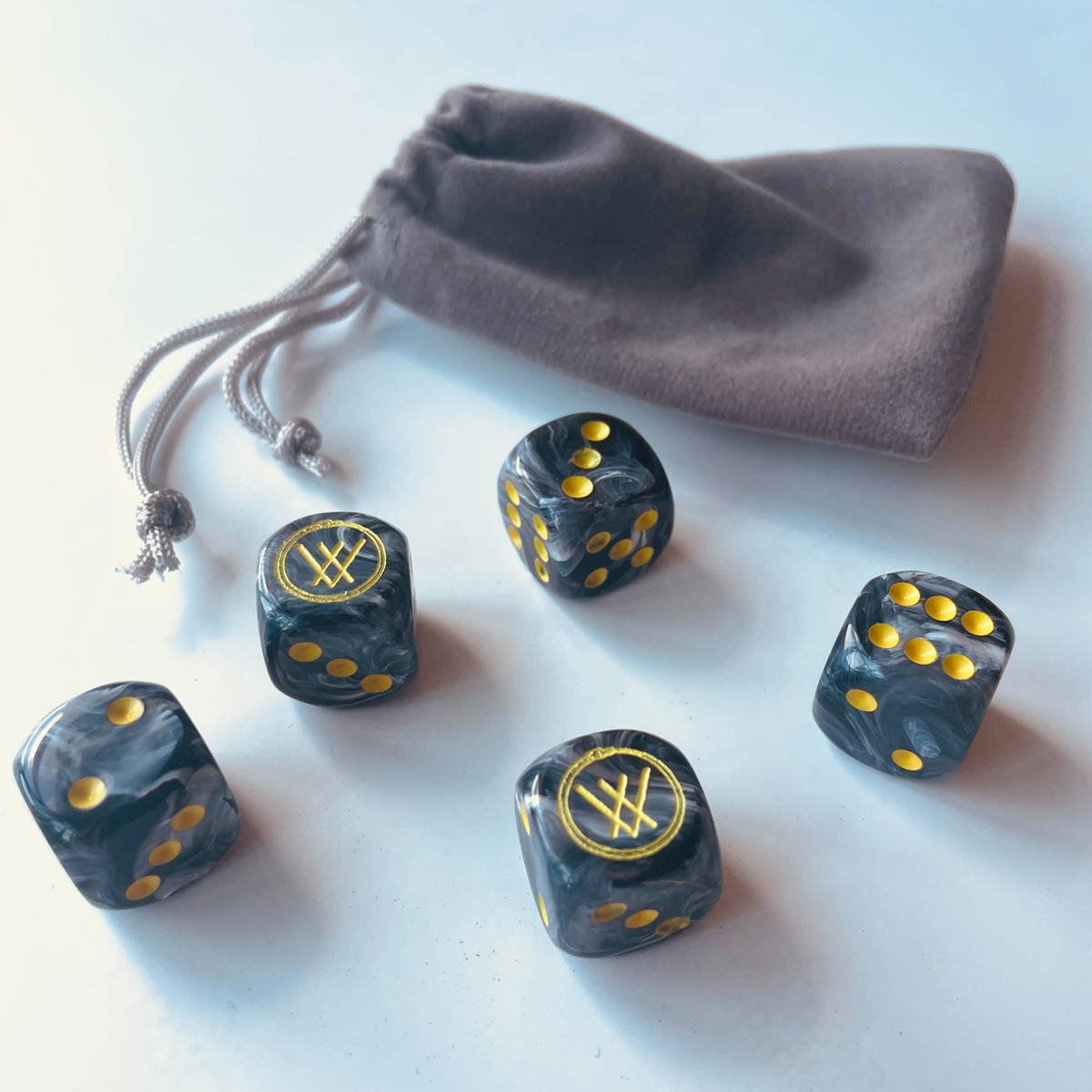 Sacred Bones 15 Year Anniversary Dice Set - Yellow