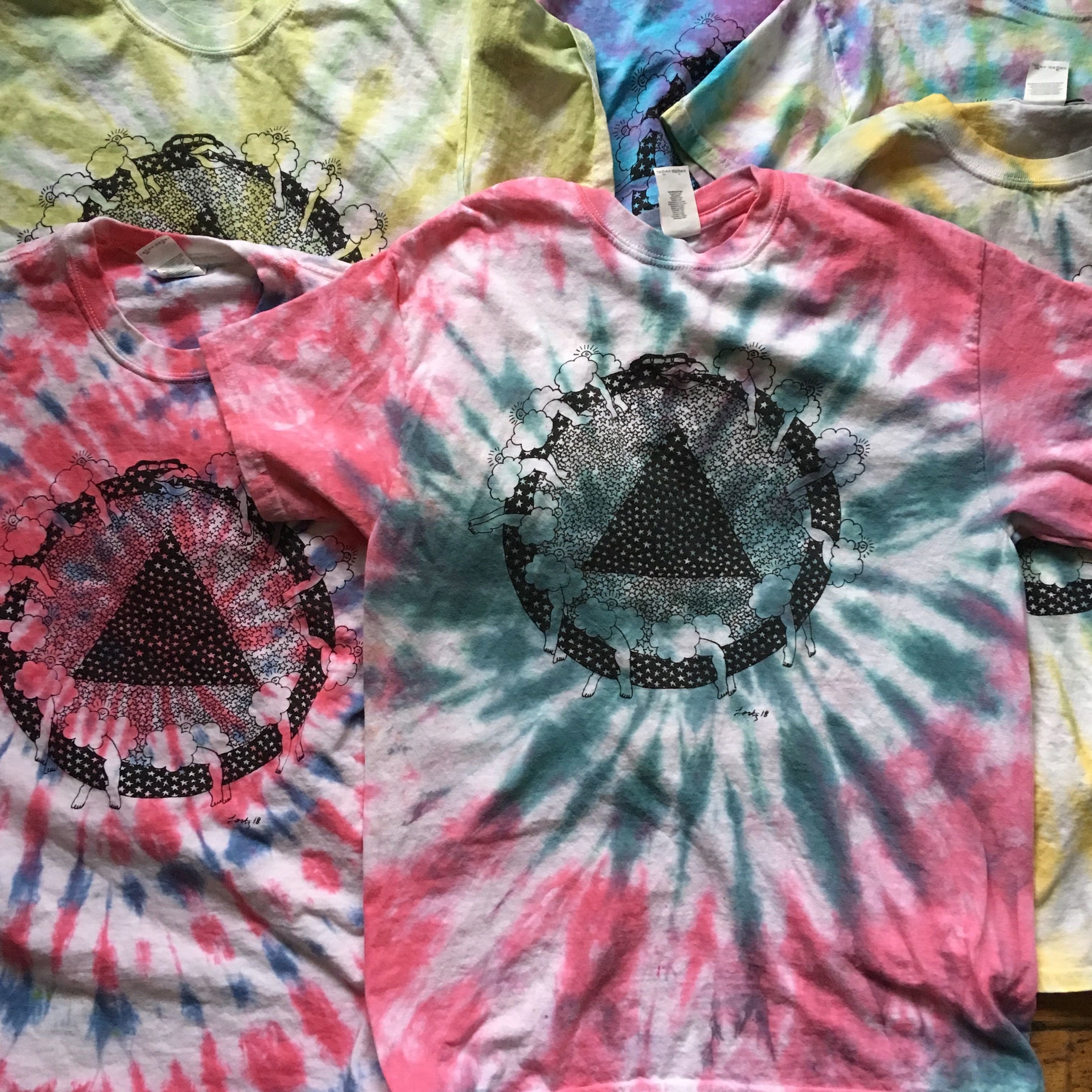 Tie-Dyed Dracula's Flute T-Shirt