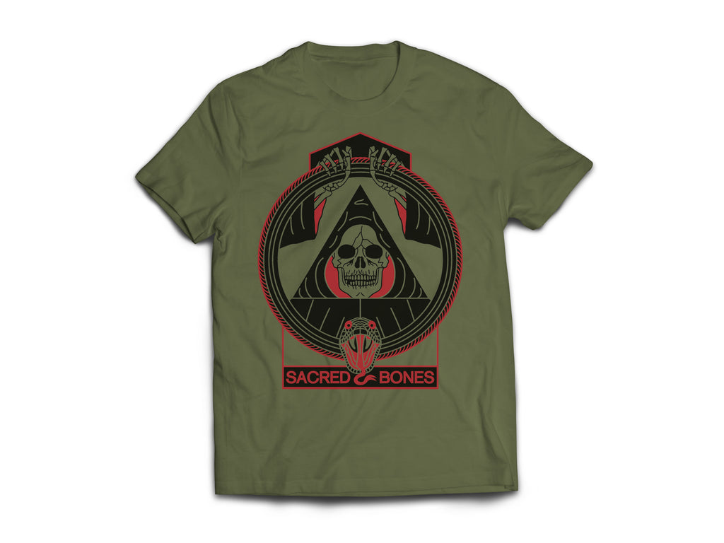 Sacred Bones / Alexander Heir Army Green T Shirt