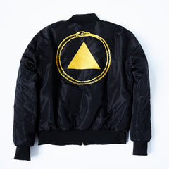 Sacred Bones Gold Logo Bomber Jacket