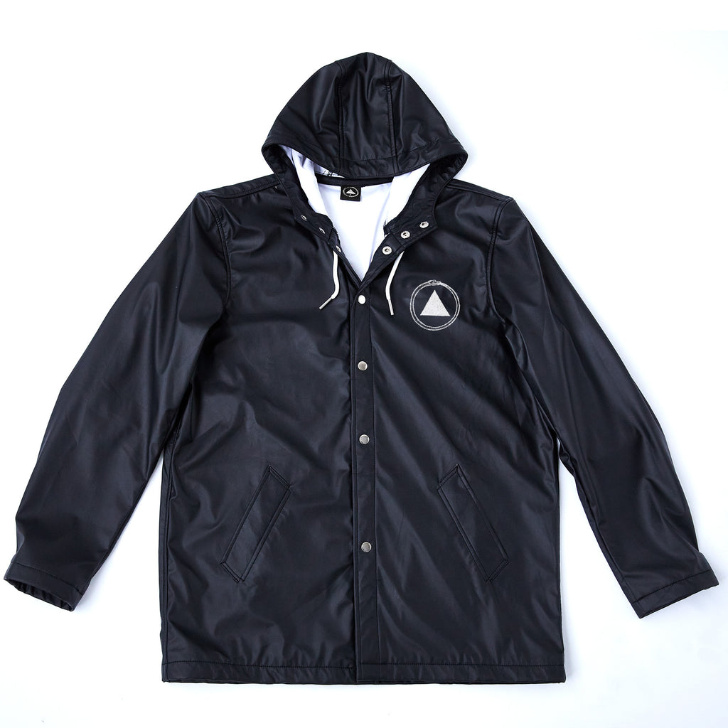 Logo rain deals jacket